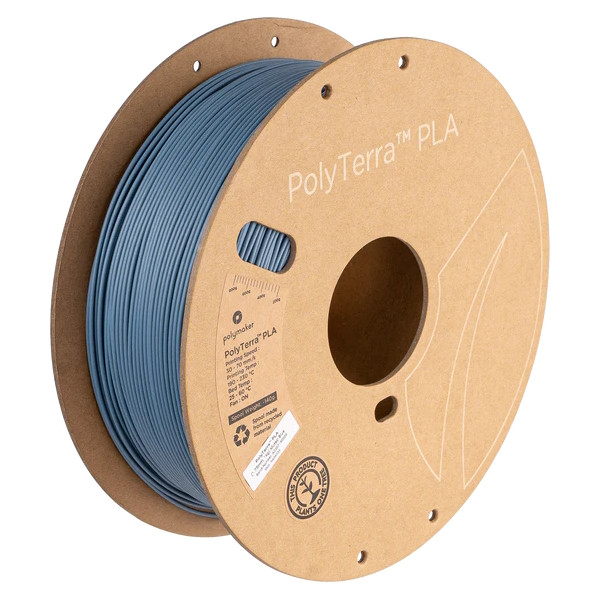 Polymaker PolyTerra PLA filament 1,75 mm Muted Blue 1 kg PA04004 DFP14349 - 1