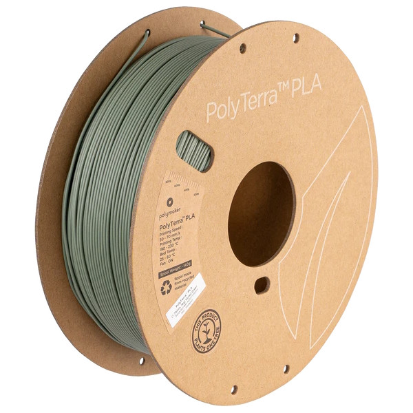 Polymaker PolyTerra PLA filament 1,75 mm Muted Green 1 kg PA04003 DFP14347 - 1