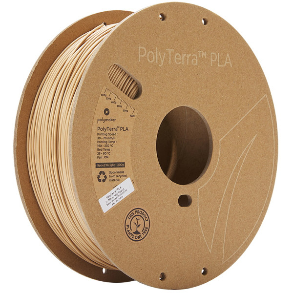 Polymaker PolyTerra PLA filament 1,75 mm Peanut 1 kg 70909 DFP14237 - 1
