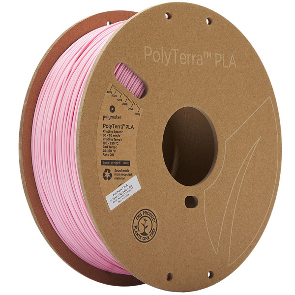 Polymaker PolyTerra PLA filament 1,75 mm Sakura Pink 1 kg 70908 DFP14240 - 1