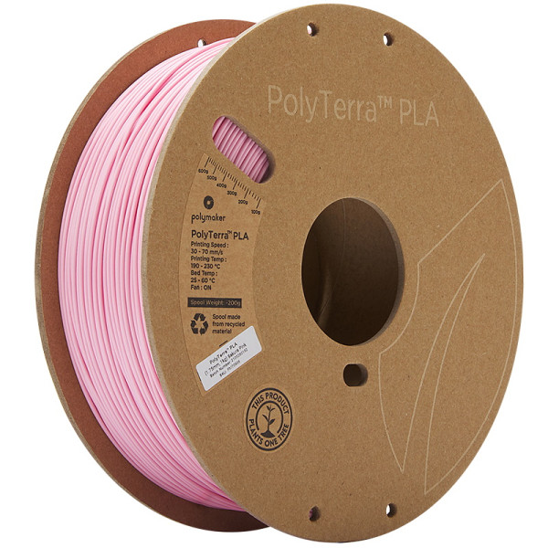 Polymaker PolyTerra PLA filament 1,75 mm Sakura Pink 1 kg DFP14240 Polymaker PolyTerra PLA filament 1,75 mm Sakura Pink 1 kg DFP14240 - 1