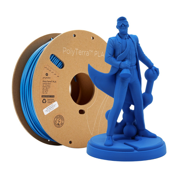 Polymaker PolyTerra PLA filament 1,75 mm Sapphire Blue 1 kg 70828 DFP14144 - 1