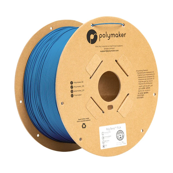 Polymaker PolyTerra PLA filament 1,75 mm Sapphire Blue 3 kg PA04011 DFP14357 - 1