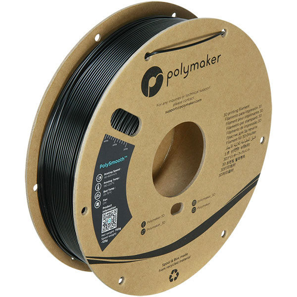 Polymaker Polysmooth filament 1,75 mm Black 0,75 kg 70522 PJ01001 PM70522 DFP14132 - 1