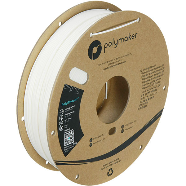 Polymaker Polysmooth filament 1,75 mm White 0,75 kg 70502 PJ01002 PM70502 DFP14138 - 1