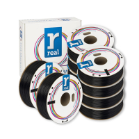 REAL Filament PLA Zwart 1,75 mm 10-pack 1 kg