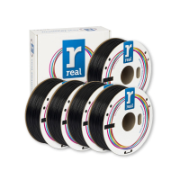 REAL Filament PLA Zwart 1,75 mm 5-pack 1 kg