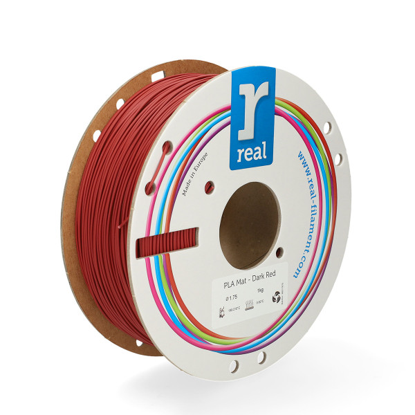 REAL filament Dark Red 1,75 mm PLA Mat 1 kg  DFP02356 - 2