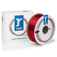 REAL filament rood transparant 1,75 mm PETG 1 kg DFE02002