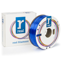 REAL filament transparant blauw 1,75 mm PETG 1 kg  DFP02229