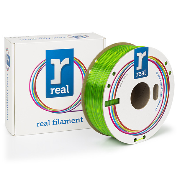 REAL filament transparant groen 1,75 mm PETG 1 kg  DFP02366 - 1