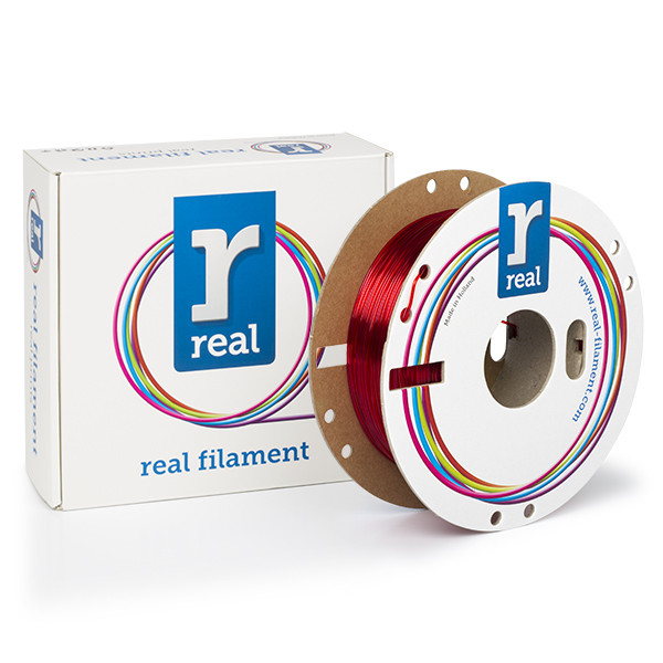 REAL filament transparant rood 1,75 mm PETG 0,5 kg  DFP02231 - 1