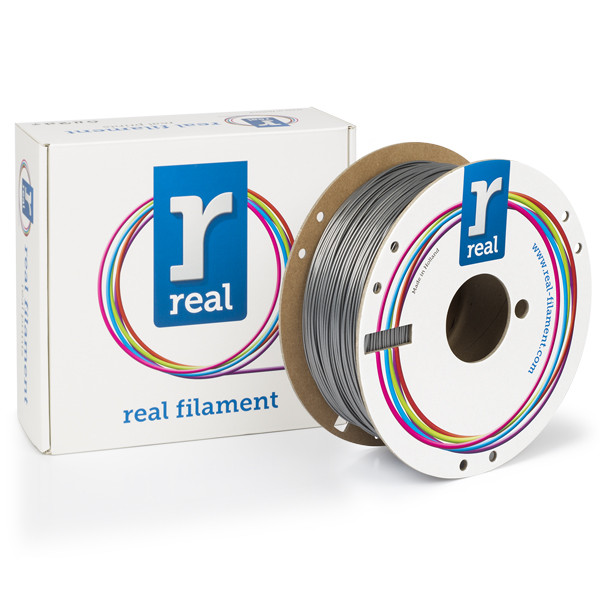 REAL filament zilver 1,75 mm PETG Recycled 1 kg NLPETGRSILVER1000MM175 DFE20153 - 1