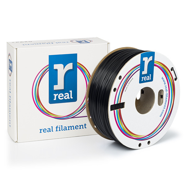 REAL filament zwart 1,75 mm ABS Plus 1 kg  DFP02378 - 1