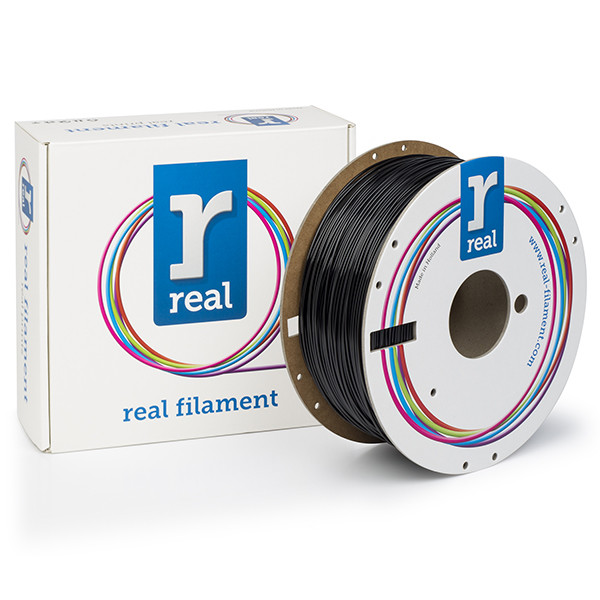 REAL filament zwart 1,75 mm PETG 1 kg DFE02012 - 1