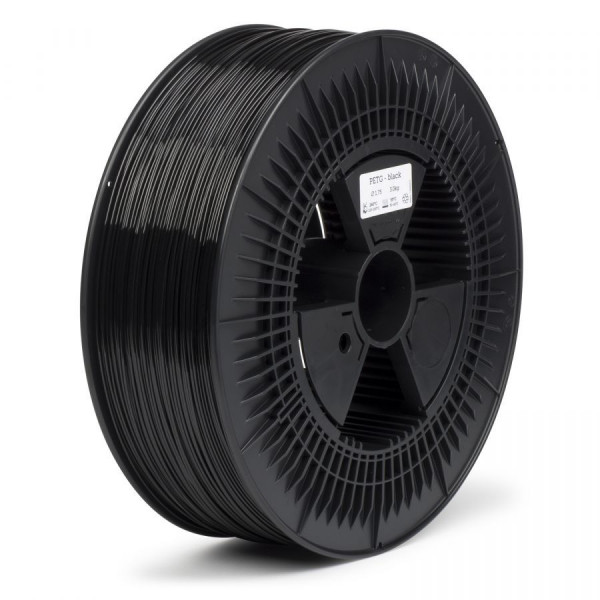 REAL filament zwart 1,75 mm PETG 5 kg  DFE02066 - 1