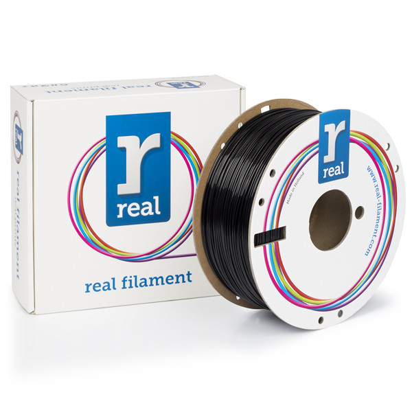 REAL filament zwart 1,75 mm PETG Recycled 1 kg  DFP02306 - 1
