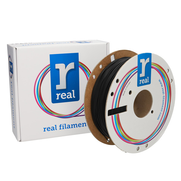 REAL filament zwart 1,75 mm PLA Mat 1 kg DFP02242 - 1