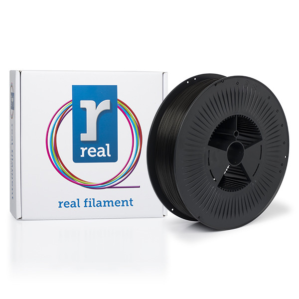 REAL filament zwart 1,75 mm PLA Recycled 5 kg  DFP02312 - 1