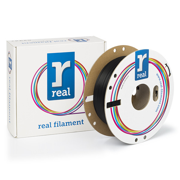 REAL filament zwart 1,75 mm PLA Tough 0,5 kg DFP02276 - 1