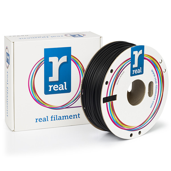 REAL filament zwart 2,85 mm PLA Mat 1 kg  DFP02244 - 1
