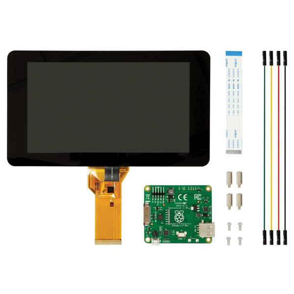 RaspberryPi Raspberry Pi 7" DSI Touchscreen display (800 x 480 px) SC1227 DAR01968 - 1