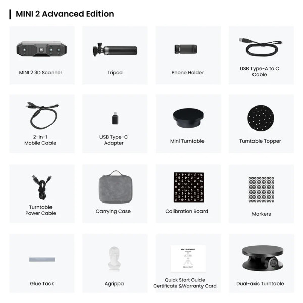Revopoint Revo MINI 2 Advanced Editie 3D scanner DAR03027 - 2