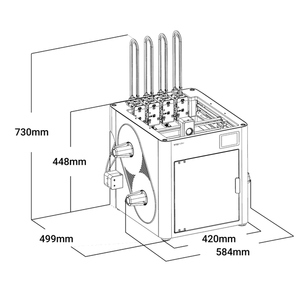 Snapmaker U1 3D Printer DKI00410 - 1