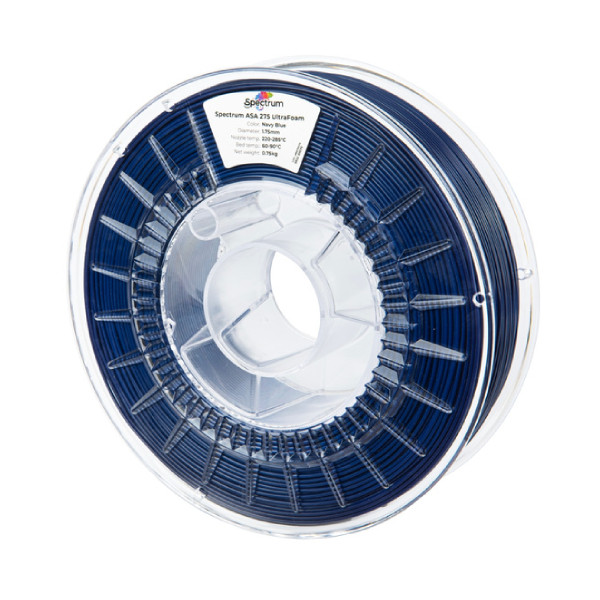 Spectrum LW-ASA UltraFoam Filament Navy Blue 1,75 mm 0.75 kg DFP16190 - 1