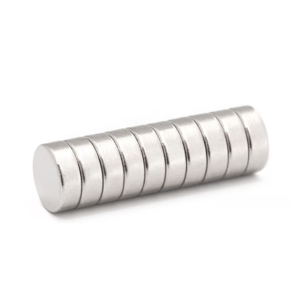 Supermagnete Schijfmagneet Ø 6 mm, hoogte 2 mm, houdt ca. 740 gr (10 stuks) DAR03040 - 1