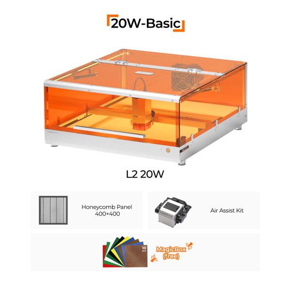 TOOCAA L2 Laser Engraver 20W Basic Bundle DKI00399 - 1