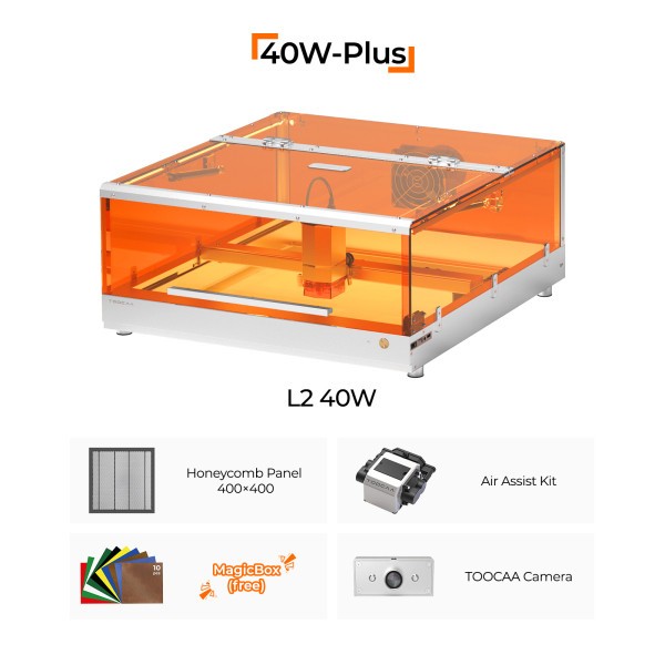 TOOCAA L2 Laser Engraver 40W Plus Bundle DKI00403 - 1