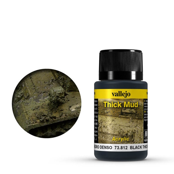 Vallejo acrylverf Black Mud 40 ml 73812 DAR01082 - 1