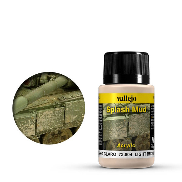 Vallejo acrylverf Light Brown Splash Mud 40 ml 73804 DAR01084 - 1