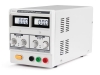 Labvoeding 0-30 VDC 0-3 A met LCD