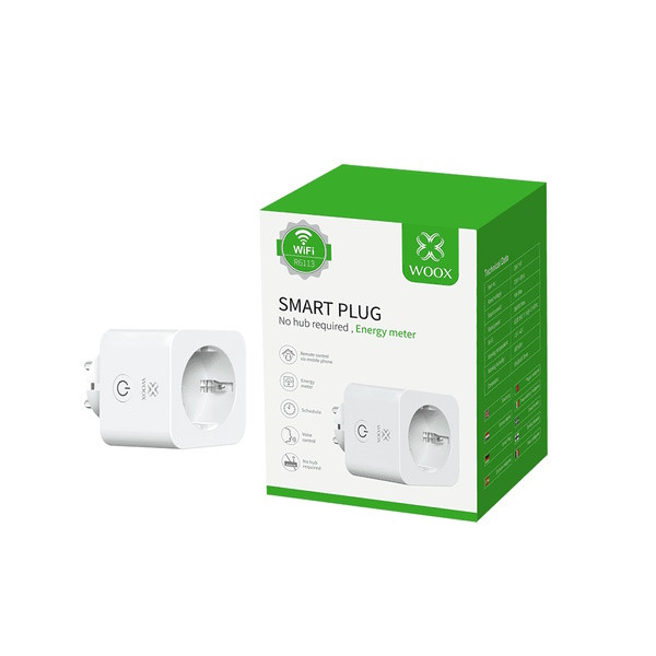 WOOX R6113 Smart Plug met energiemeter | Max. 3680W | Wit (NL) R6113 LWO00075 - 1