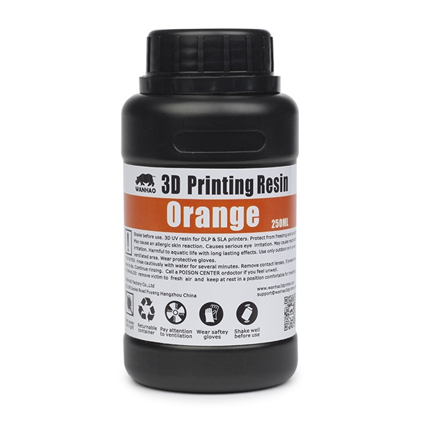 Wanhao UV resin oranje 250 ml  DLQ02000 - 1