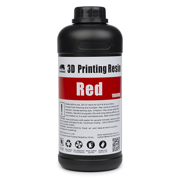 Wanhao UV resin rood 1000 ml  DLQ02018 - 1