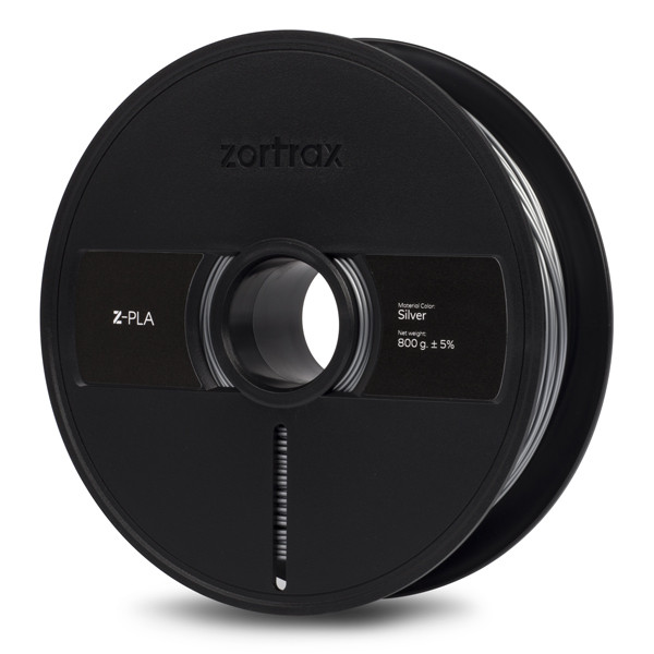 Zortrax Z-PLA filament Zilver 1,75 mm 0,8 kg  DFP00108 - 1