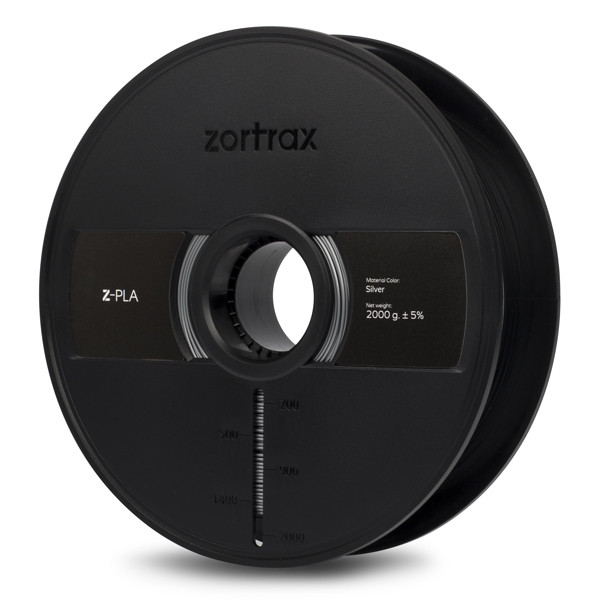 Zortrax Z-PLA filament Zilver 1,75 mm 2 kg  DFP00106 - 1