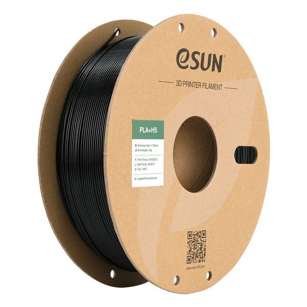 eSUN ePLA+HS - Zwart - 1,75 mm - 1 kg DFE20357 - 1