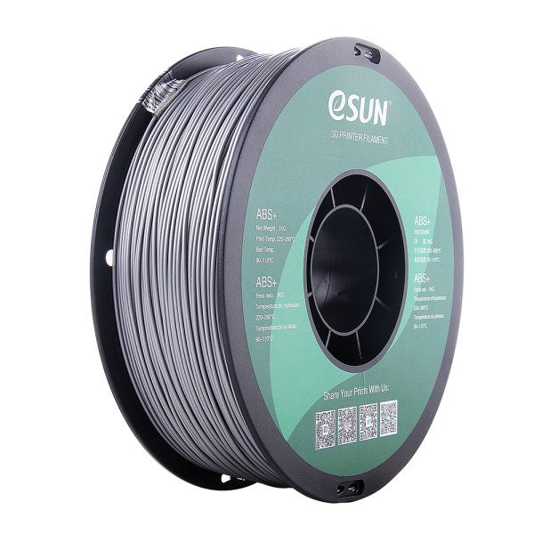 eSun ABS+ filament 1,75 mm Silver 1 kg ABS175S1 DFE20030 - 1