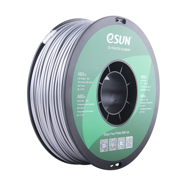 eSun ABS+ filament 2,85 mm Silver 1 kg  DFE20036 - 1