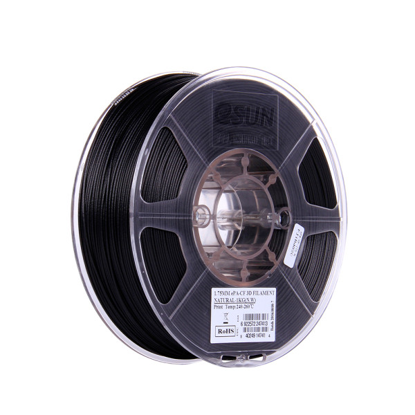 eSun PA-CF filament 1,75 mm zwart 1 kg (Nylon) DFE20040 - 1