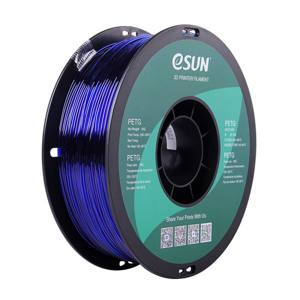 eSun PETG filament 1,75 mm Blue 1 kg PETG175U1 DFE20046 - 1