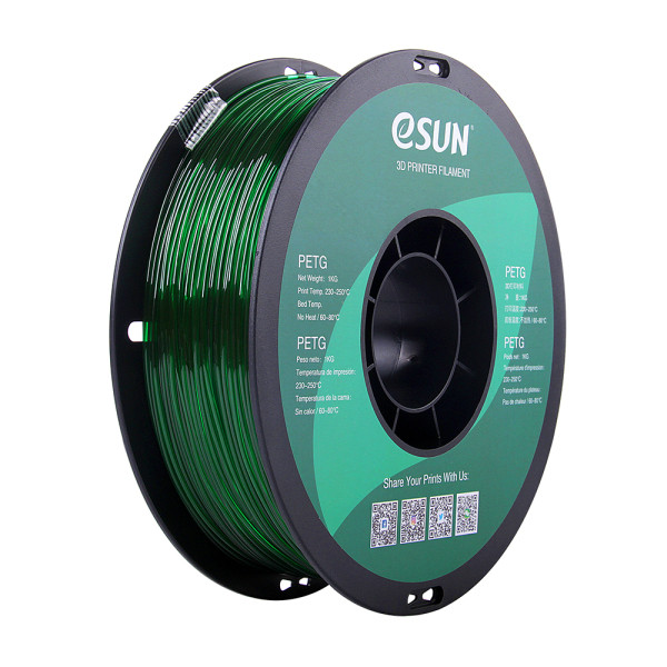 eSun PETG filament 1,75 mm Green 1 kg  DFE20047 - 1