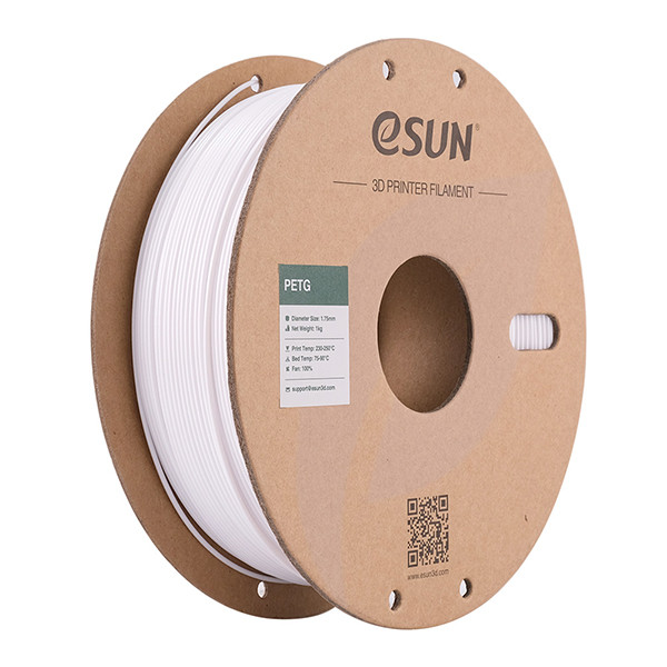 eSun PETG filament 1,75 mm Solid White 1 kg DFE20051 - 1