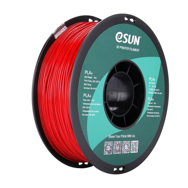 eSun PLA+ filament 1,75 mm Fire Engine Red 1 kg  DFE20283 - 1