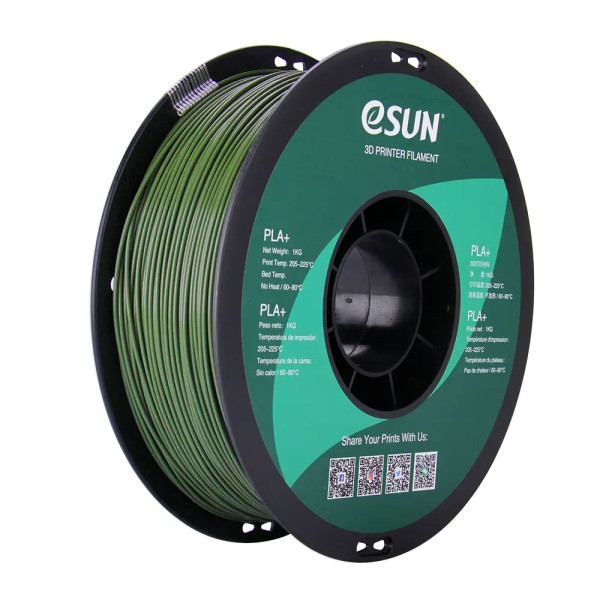eSun PLA+ filament 1,75 mm Olive Green 1 kg  DFE20278 - 1