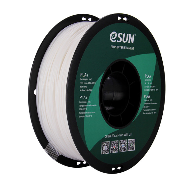 eSun PLA+ filament 1,75 mm White 1 kg  DFE20102 - 1